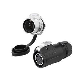 LP20 الطيران 14 دبوس أنثى ذكر موصل لوحة مترابطة مقاوم للماء (تركيب عكسي ثقب واحد) in Kuwait