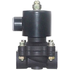 1PCS 1/2" Plastic Solenoid Valve DN15 Normally Closed AC220V DC24V DC12V(DC24V) in Kuwait