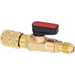 Brass Valve R410 Refrigeration Ball Valve Adapter 45BAR Refrigerant Ball Valve Connector G1/4 G5/16 in Kuwait