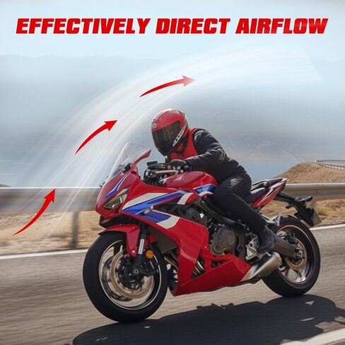 Motorcycle Windshield Deflector Double Bubble Windscreen Fit for CBR650R CBR 650R 2019 2020 2021 2022 2023 2024 2025 Wind Shield Screen Visor Flyscreen, Black in Saudi Arabia