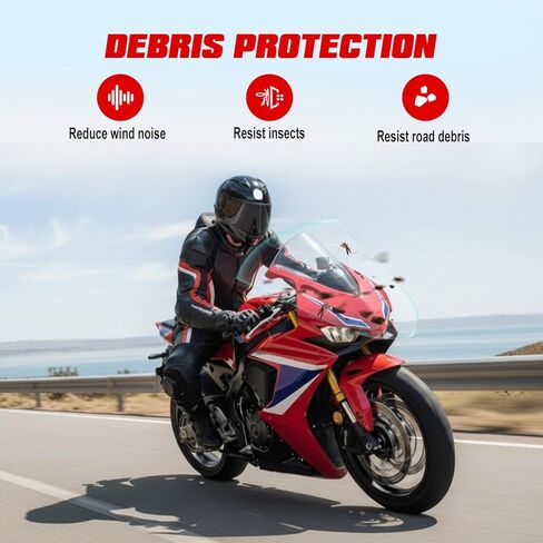 Motorcycle Windshield Deflector Double Bubble Windscreen Fit for CBR650R CBR 650R 2019 2020 2021 2022 2023 2024 2025 Wind Shield Screen Visor Flyscreen, Black in Saudi Arabia