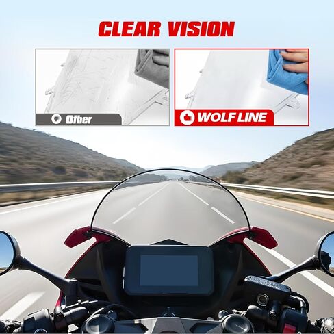 Motorcycle Windshield Deflector Double Bubble Windscreen Fit for CBR650R CBR 650R 2019 2020 2021 2022 2023 2024 2025 Wind Shield Screen Visor Flyscreen, Black in Saudi Arabia