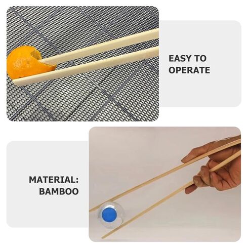 Holibanna 2 قطعة من مشبك التقاط القمامة الطويل القابل لإعادة الاستخدام وملقط القمامة المحمول أداة التقاط القمامة للصرف الصحي في الهواء الطلق وتنظيف الممتلكات in Kuwait