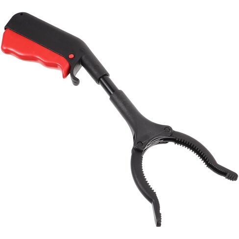 Portable Garbage Grabber Tool 28cm Steel Trash Picker Grab Clip Waste Paper Grabber for Outdoor Sanitation and Litter Collection in Saudi Arabia