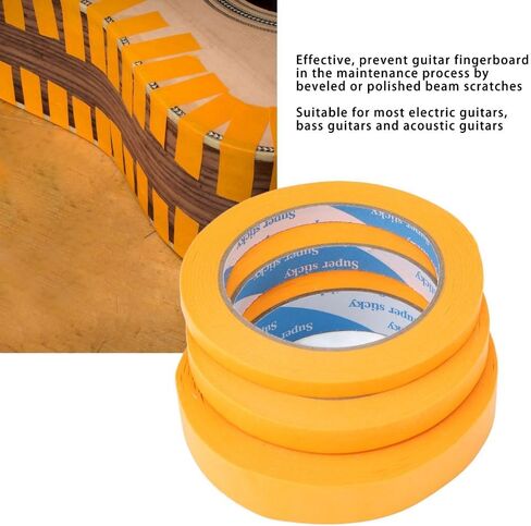 Guitar Fretboard Masking Tape 3 Sizes – Protective Accessories Electric Guitar Bass Repair Parts Masking Tape in Saudi Arabia