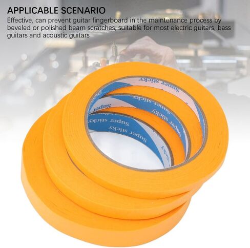 Guitar Fretboard Masking Tape 3 Sizes – Protective Accessories Electric Guitar Bass Repair Parts Masking Tape in Saudi Arabia