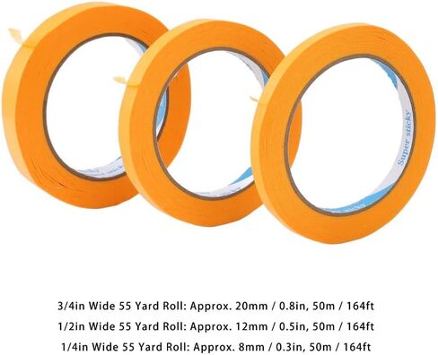 Guitar Fretboard Masking Tape 3 Sizes – Protective Accessories Electric Guitar Bass Repair Parts Masking Tape in Saudi Arabia