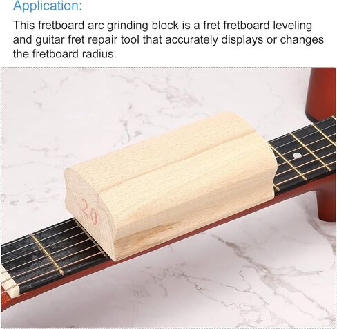 PATIKIL Radius Sanding Block Fret Leveling Fingerboard 20 Inch Guitar Tools for Acoustic or Electric Bass Guitar in Saudi Arabia