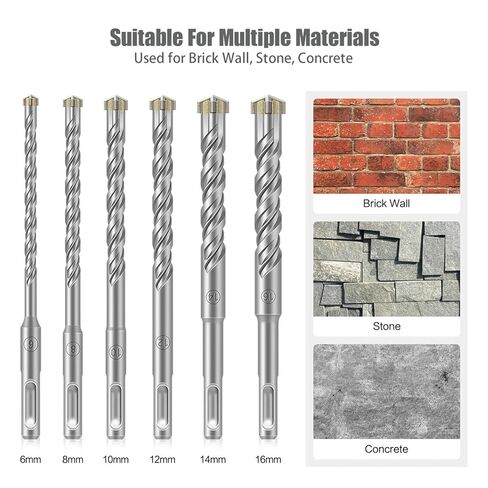 Drill Bits Tungsten Carbide Twist Bit Hole Opener for Concrete Stainless Steel Tiles Glass Milling Cutter Tools(14mmX160mm) in Saudi Arabia
