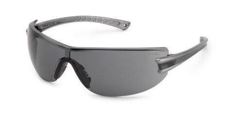 Gateway Safety 19GY8M Luminary Wraparound Eye Safety Glasses with Temple Technology, Silver Mirror Lens, Silver Temple, Gray Inset in Saudi Arabia