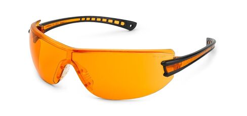 Gateway Safety 19GY8M Luminary Wraparound Eye Safety Glasses with Temple Technology, Silver Mirror Lens, Silver Temple, Gray Inset in Saudi Arabia