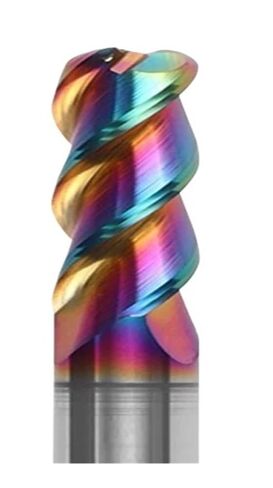 Corner Radius 3 Flutes R0.2 R0.5 R1 R2 Tungsten Carbide Bullnose Aluminum Milling Cutter(3.0xR0.5x8x4x50) in Saudi Arabia