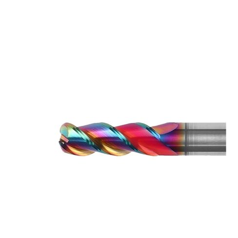 Corner Radius 3 Flutes R0.2 R0.5 R1 R2 Tungsten Carbide Bullnose Aluminum Milling Cutter(3.0xR0.5x8x4x50) in Saudi Arabia