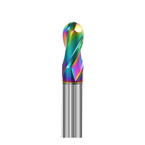 HRC55 Aluminum Ball Nose Milling Cutter 2 Flutes 50 60 75 100 150mm Tungsten Steel End Mill(R2.5x5x100) in Saudi Arabia