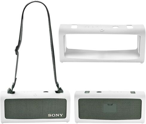 غطاء حماية من السيليكون لهاتف Sony ULT Field 3 مكبر صوت بلوتوث لاسلكي محمول، لهاتف Sony ULT Field 3 SRSULT30، جراب واقٍ لحمل السفر، ملحقات الأكمام الجلدية، أخضر in Saudi Arabia
