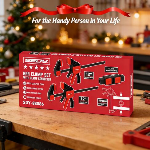 3 قطع من المشابك الشريطية مقاس 12 بوصة للأعمال الخشبية مع موصل المشبك، مشابك خشبية سريعة التحرير مقاس 12 بوصة مع حد تحميل يصل إلى 150 رطلًا، مجموعة مشابك الزناد، مشابك/موزعة بيد واحدة مثالية لمشاريع الأعمال الخشبية التي تصنعها بنفسك in Kuwait