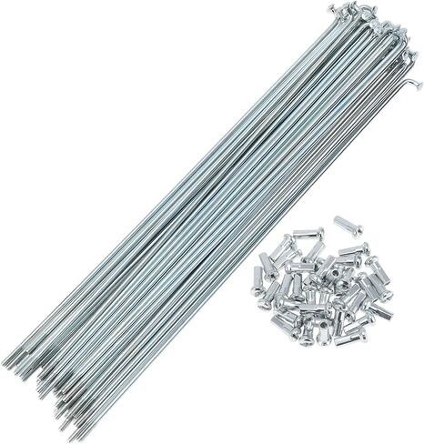 36 مجموعة 13 جرام دراجة المتحدث 207 مللي متر المتحدث عجلة الدراجة المجلفن الصلب الكربوني فضي اللون in Kuwait