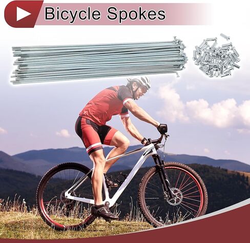 36 مجموعة 13 جرام دراجة المتحدث 207 مللي متر المتحدث عجلة الدراجة المجلفن الصلب الكربوني فضي اللون in Kuwait