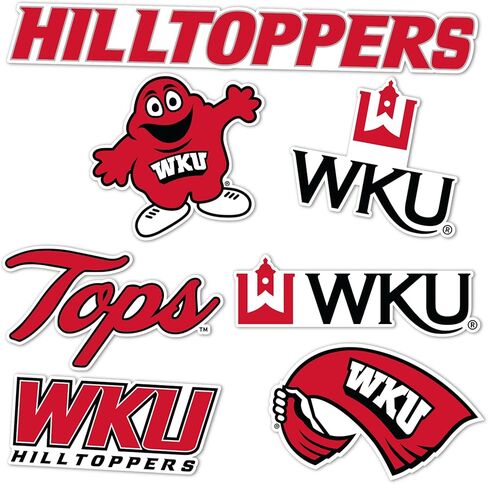 Desert Cactus Western Kentucky University Sticker WKU Hilltoppersr Vinyl Decals Laptop Water Bottle Car Scrapbook Sheet T2 (Type 2-2) in Saudi Arabia