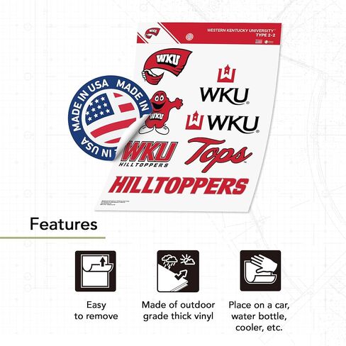 Desert Cactus Western Kentucky University Sticker WKU Hilltoppersr Vinyl Decals Laptop Water Bottle Car Scrapbook Sheet T2 (Type 2-2) in Saudi Arabia