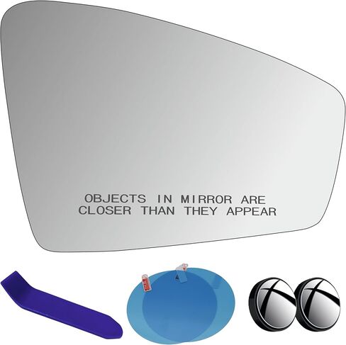 EAP DRIVER Side Mirror Glass متوافق مع VW Tiguan 2018-2024 ، وتسخين بدون تعتيم تلقائي 5NN857521 VW1324112 in Kuwait