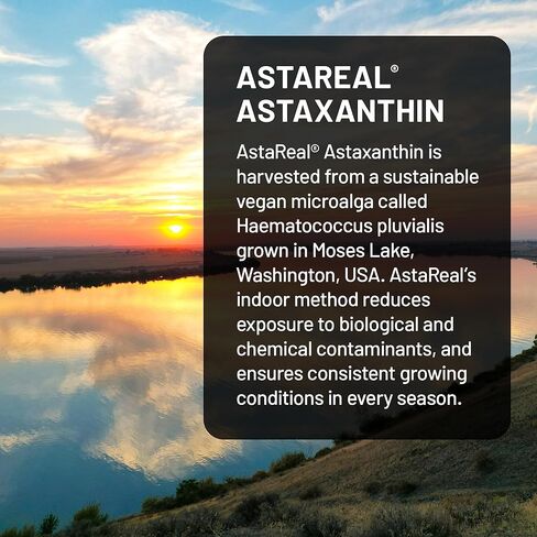 NatureWise Triple Strength Astaxanthin 12mg with AstaReal® - Vegan Antioxidant Supplement with Organic Coconut Oil - NSF Certified Gluten Free, Non-GMO - 60 Softgels[60 Day Supply] in Saudi Arabia