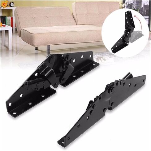 Pivot Hinge Metal Steel Black Sofa Bed Bedding Furniture Adjustable 3-Position Angle Mechanism Hardware Set in Saudi Arabia
