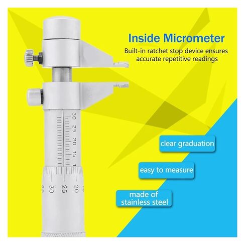 داخل ثقب ميكرومتر تتحمل القطر الداخلي مقياس 5-30 مللي متر نطاق 0.01 مللي متر دقة ميكرومتر داخلي in Kuwait