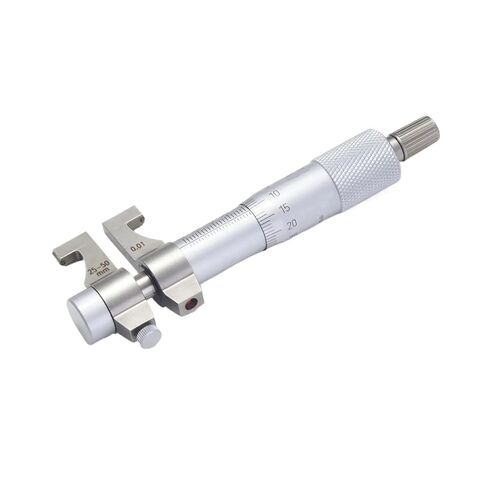 Stainless Steel Two-Point Inner Diameter Micrometer Internal Measuring Micrometer 5-30/25-50-75-100mm0.01N(25-50mm) in Saudi Arabia