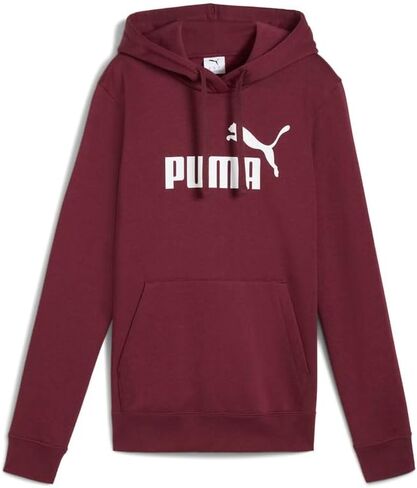 PUMA Womens Essentials No. 1 Logo Hoodie Athletic Outerwear Casual - Red in Saudi Arabia