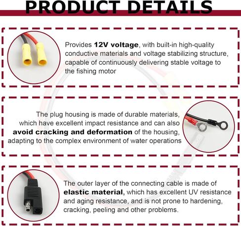 يبلغ طول قابس توصيل محرك الصيد MKR-12، المتوافق مع محركات الصيد من Minn Kota، 12.67 بوصة، ويوفر 12 فولت، مما يمكنه تحسين كفاءة محرك الصيد. in Kuwait