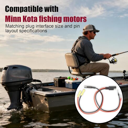 يبلغ طول قابس توصيل محرك الصيد MKR-12، المتوافق مع محركات الصيد من Minn Kota، 12.67 بوصة، ويوفر 12 فولت، مما يمكنه تحسين كفاءة محرك الصيد. in Kuwait