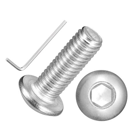 100pcs Button Head Socket Cap Screws - [M5-0.8x8mm] 18-8 Stainless Steel - Industrial Grade Corrosion Resistant for Kitchen, Bathroom, Outdoor Furniture & DIY Projects in Saudi Arabia