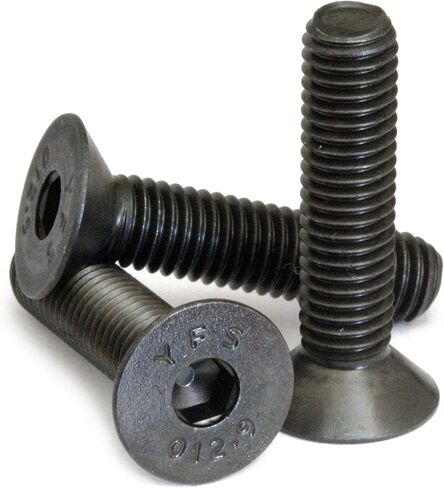 MonsterBolts M3 / 3mm x 0.50 - Flat Head Socket Caps Screws Countersunk DIN 7991 - Class 12.9 Alloy Steel w/Black Oxide in Saudi Arabia
