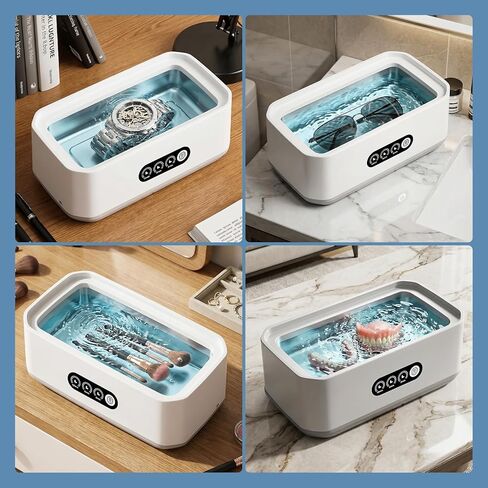 Heapsion Ultrasonic Cleaner, 49KHz Professional Ultrasonic Cleaning Machine, 650ml Tank, 304 Stainless Steel Tank, 3 Cleaning Modes with LED Timer for Jewelry, Glasses ，Retainers, Watches & More in Saudi Arabia