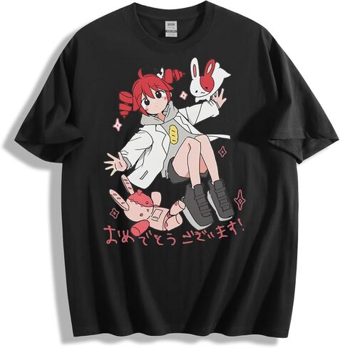 تي شيرت برسومات كبيرة الحجم من OFFICLA Kasane Teto Anime - Kawaii UTAU Vocaloid Merch in Saudi Arabia