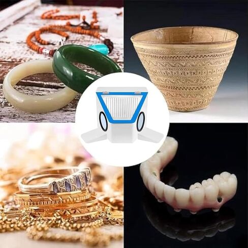 صندوق غبار مختبر الأسنان مع مصباح بدون ظل، أداة تنظيف الأسنان الاحترافية، تمنع بشكل فعال تسرب الغبار، لأطقم الأسنان والمجوهرات واليشم in Kuwait