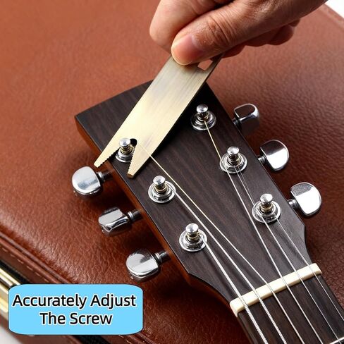 2 PCS Professional Guitar Multi-Tool - Spanner Wrench, Knob Puller & Nut Scribe, Portable All-in-One Repair Tool for Guitar, Bass & Electric Instruments in Saudi Arabia