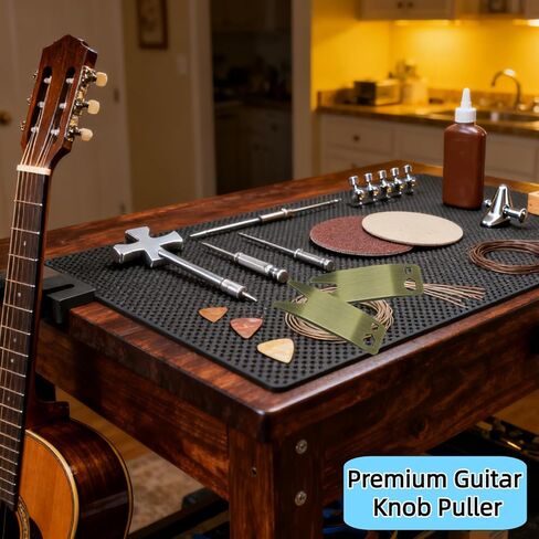 2 PCS Professional Guitar Multi-Tool - Spanner Wrench, Knob Puller & Nut Scribe, Portable All-in-One Repair Tool for Guitar, Bass & Electric Instruments in Saudi Arabia