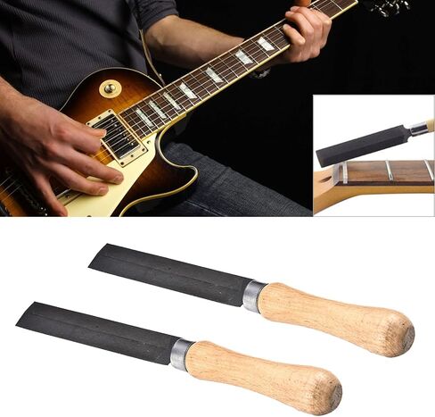 2 Pcs Guitar Ukulele Nut File Replacement Nut Saddle Slot Filing Repair Tools Guitar Nut Slotting Files Guitar Part in Saudi Arabia
