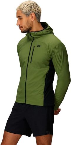 Outdoor Research Men's Deviator Hoodie, Willow/Black, L in Saudi Arabia