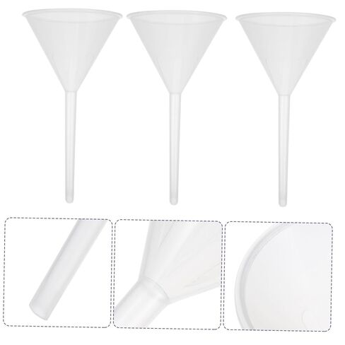 Ciieeo 10pcs Laboratory Funnels Plastic Funnels for Easy Liquid Transfer for Classroom Experiments Essential Oil Dispensing and DIY Projects in Saudi Arabia