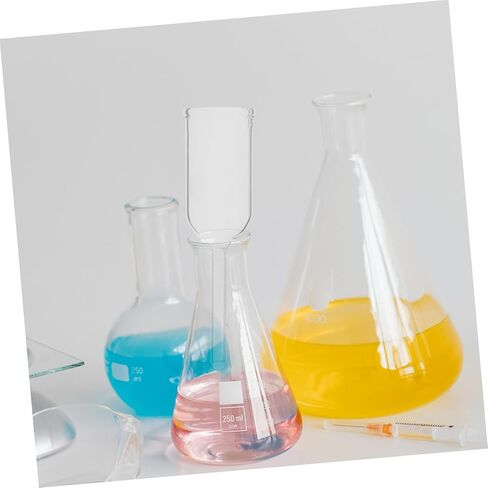 قمع زجاجي أسطواني فاخر للاستخدام في المختبر، أداة ترشيح علمية مقاومة للتآكل لمختبرات الصب والتصفية الدقيقة in Saudi Arabia