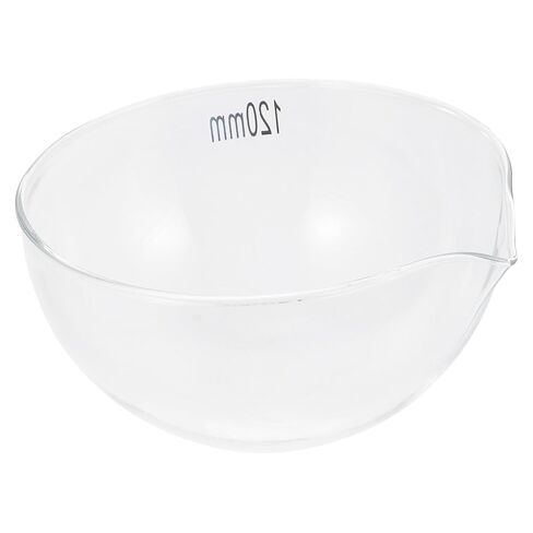 Glass Evaporating Dish with Round Bottom and Spout Laboratory Evaporating Bowl for Heating Concentrating and Storing in School and Home Use in Saudi Arabia
