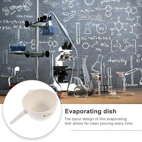 Ipetboom Laboratory Evaporating Basin with Handle Heat-Resistant Evaporating Dish for School Home and Lab Use in Saudi Arabia
