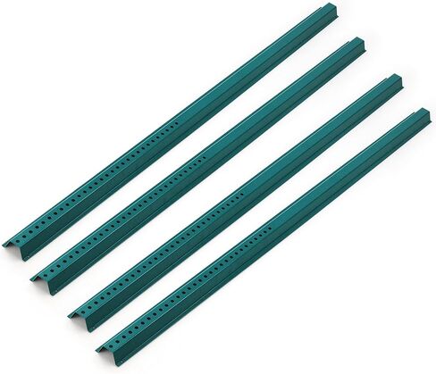 6FT Sign Post, 1 Pack U-Channel Sign Post with Pre-Drilled Holes, Steel Fence for Gardens, Farms, Parking Lots & Traffic Control, Rust-Resistant, Heavy Duty, Easy to Install, Green in Kuwait