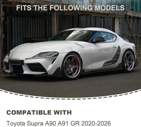 Real Carbon Fiber Hood Air Vent Cover Compatible with 6th Gen Toyota Supra GR A90 A91 MK5 2020-2025, Front Bonnet Air Outlet Scoop Cover Exterior Accessories in Saudi Arabia