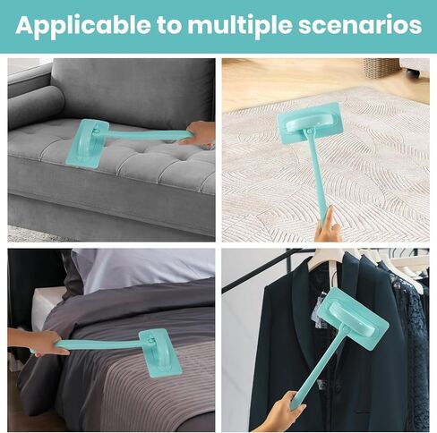 Window Screen Cleaner & Track Cleaning Kit – Mesh Screen Cleaning Brush + 3 Groove Brushes & 6 Replacement Cleaning Cloths – 14.8″ Detachable Long-Reach Handle, Wet & Dry Dual-Use in Kuwait