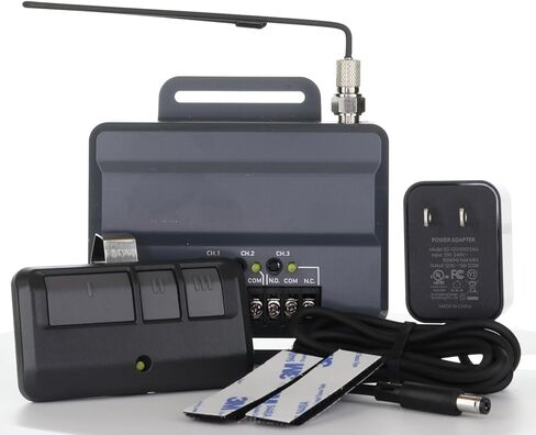 Anderic 850LM Universal Gate and Garage Door Opener Receiver, Remote, & Power Supply Kit - Compatible with Liftmaster Gate Door Openers and Commercial Garage Doors - Works All Brands | RR850LM in Kuwait