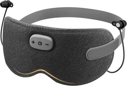 3D Sleep Mask with Bluetooth Headphones, Sleeping Earbuds with HD Mic, Sleep Eye Mask for Side, Zero Eye Pressure, Blackout Eye Mask for Sleep Travel, Elastic Band Eye Masks, for Men Women Gifts,Grey in Kuwait